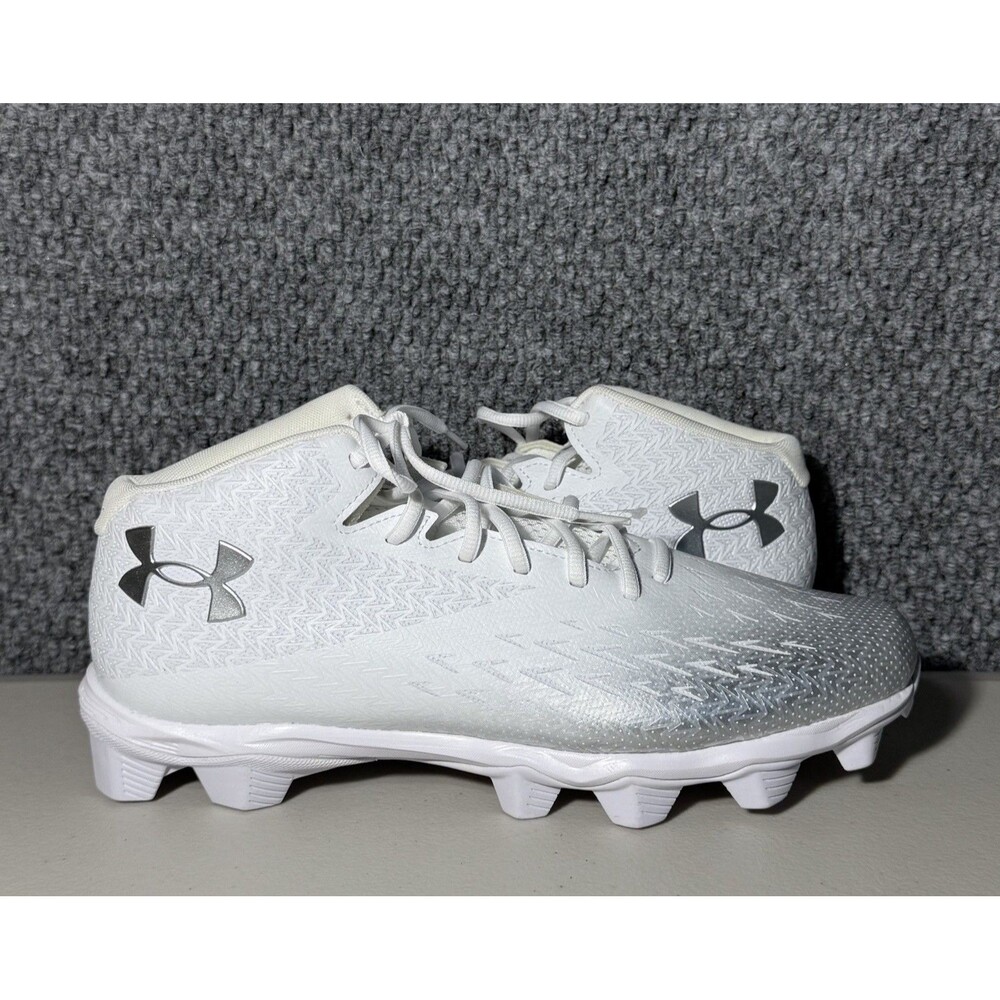 Under Armour Football Cleats Spotlight Franchise 4.0 White Mens Size 11.5 New